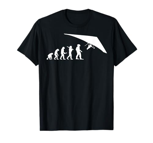 Funny Hang Glider Evolution T Shirt Hang Gliding Gift T-Shirt