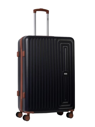 Image of Wiki Ripple Hard Shell Cabin Trolley Bag 55 cm by Wildcraft | Polycarbonate Carry-On Luggage with 8 Spinner Wheels, Combination Lock, Lightweight & Water Resistant Travel Suitcase |Black