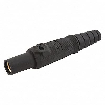 Hubbell HBL15FBK 3R, 4X, 12 Taper Nose Connector - Female, Black