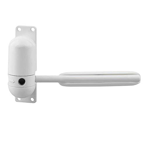 Jinxuny Cierrapuertas automáticos Muelle de Puerta de Carga Pesada de Servicio Pesado Muelle de Puerta hidráulico montado contra Incendios automático montado en la Superficie (Color : White)