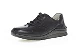 Pius Gabor Herren Sneaker Low,Halbschuhe,zertifiziertes Leder,Wechselfußbett,Superflex Sohle,straßenschuhe,Strassenschuhe,Black,47 EU / 12 UK