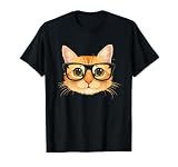 Cool cat head wearing spectacles costume for cats lovers T-Shirt