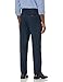 Amazon Essentials Men's Classic-Fit Expandable-Waist Pleated Dress Pant, Navy, 52W x 28L