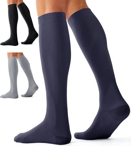 Image of Compression Socks for Women and Men(3 Pairs)15-20mmHg - Best Circulation Support Socks