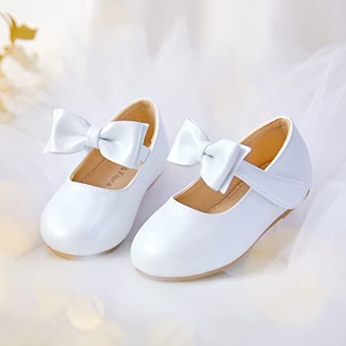 Image of Felix & Flora Toddler Flower Girl Dress Shoes - Girl Ballet Flats Party School Shoes Wedding
