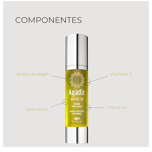Rueber - Agadir Argan Oil | Aceite Pelo Seco y Dañado y Todo Tipo de Cabello | Aceite Pelo con Poder Antioxidante | Bloquea la Humedad y Restaura el Brillo | Argan Para Cabello uso exclusivo - imagen 5