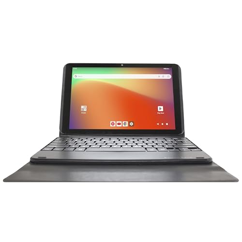 Image of Prestige Elite 10QH Android 13 10.1 Inch HD IPS Tablet, 64GB Storage, 2GB RAM with Detachable Keyboard Case - Black