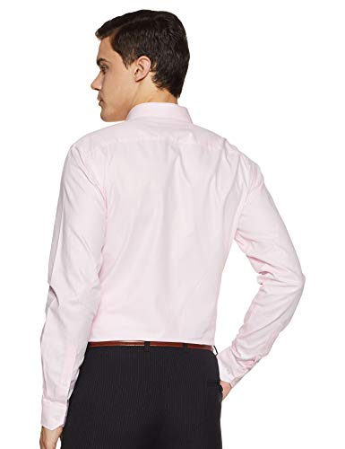 Image of Park Avenue Men's Pure Cotton Stripe Pattern Slim Fit Semi Cutaway Collar Full Sleeve Formal Shirt