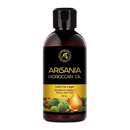 Aceite de Argán 250ml - Argania Spinosa Kernel Oil - Marruecos - 100% Pure & Natural - Mejor Aceite para el Cabello - Grandes Beneficios para la Piel - Cuidado del Cuerpo - Botella de Vidrio