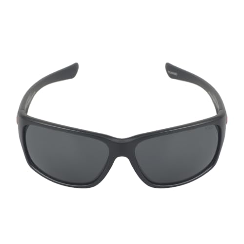 Image of Fueel Polarized Sporty Sunglasses for Men & Women | UV Protected Retro Half Frame Sunglasses | Lightweight Stylish Black Frame