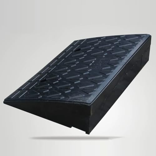Rampa umbral de goma para entrada de vehículos, con tanque de agua y 2 tornillos, 23,6 x 15,7 x 5,5 pulgadas, capacidad de 22000 libras, para automóviles, montacargas y camiones miniatura 7