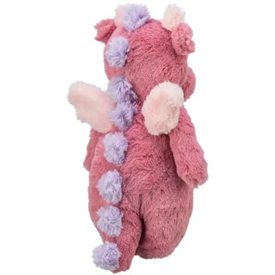Trixie Drachen-Plüschtier, kuscheliges Hundespielzeug aus weichem Plüsch für Haustiere - Robustes Hundspielzeug, 27 cm, mit Stimme - Drache als Kuscheltier für kleine & große Vierbeiner - 36095