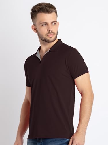 Image of Status Quo Men's Polo T-Shirt | Rich Cotton Blend | Slim Fit | All Day Comfort | Contrast Inner Placket | Polo Collar