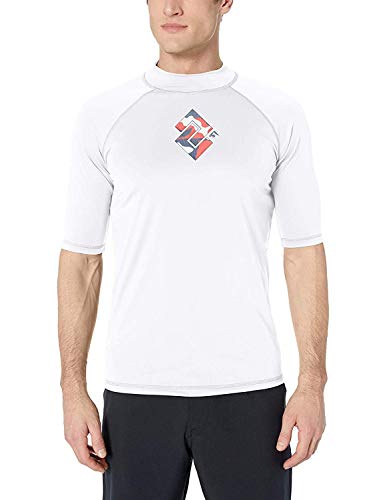 Image of Kanu Surf Men's Fiji UPF 50+ Short Sleeve Sun Protective Rashguard Swim Shirt