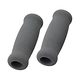 Culinavog 2 Stück Krücken Griffpolster, Krückengriff-Stütze, Komfortschwamm, Leicht Auszutauschen, Crutch Handle Covers, Rutschfester, Walker-Grip-Pads für Gehhilfen, Krücken, Handgriffe (Grau)