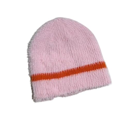 Bonnet casquette en laine fille chapeau tricoté doux thermique automne hiver