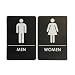 Men's and Women's Restroom Signs, ADA-Compliant Bathroom Door Signs for Offices, Businesses, and Restaurants | Made