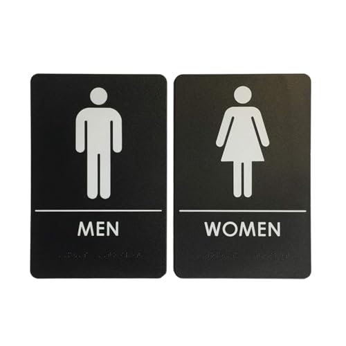 Panneau de porte de salle de bain homme femme conforme ADA
