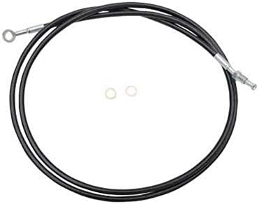 LA Choppers Black Stainless Steel Clutch Line Kit - For 12-14in. Ape Hanger LA-8052C13B