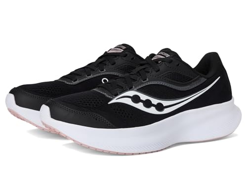 Saucony Women's Cohesion 18 Sneaker, Black/Cameo, 11.5 Wide