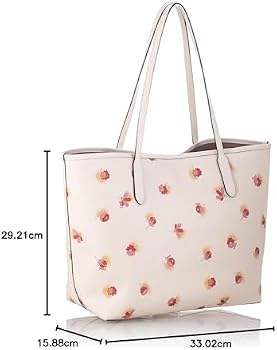 Coach Women's City Tote Bag With Pop Floral Print, Chalk Multi