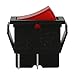 Baomain Boat Rocker Switch DPST ON/Off Snap 4 Pin 16A/250V Red Light UL TUV List Pack of 2