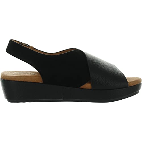 Lori X-Band Leather Sandal Black / 6.52