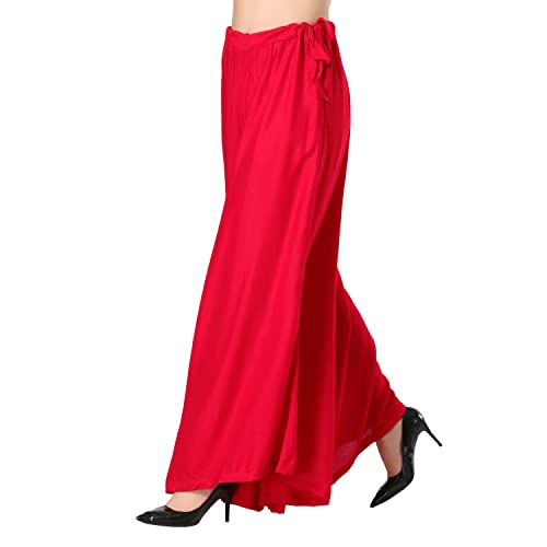 Image of Super Soft Flared Solid Rayon Sharara In 10 Attractive Colours For Women's And Girl's