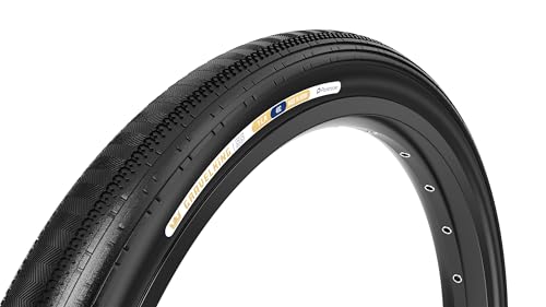 Panaracer Gravelking Semi Slick TLR Tubeless Ready Folding Gravel Bike Tyres 700c | Fast-Rolling SS with ZSG Compound & TuffTex Casing | Enhanced Control on Rough Road & Fire Trails | 700x35c Tyres