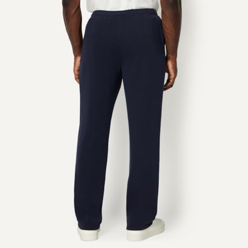 Amazon Essentials Herren Regular Fit Weiche Baumwolle Sweathose mit offenem Beinabschluss, Marineblau, XS – Ansicht 2