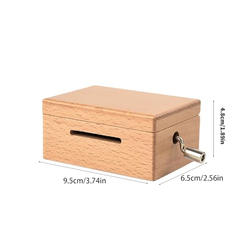 Caja de música de manivela de 15 notas para componer canciones en casa 7