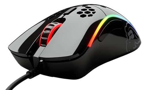 Glorious Gaming Model D- (Small) Wired Gaming Mouse - 61g Superlight Honeycomb Design, RGB, Ergonomic, Pixart 3360 Sensor, Omron Switches, PTFE Feet, 6 Buttons - Glossy Black - Image 4
