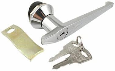 Electric Cabinet 4.7 Long Shaft L Handle Lock W 2 Keys 1Set