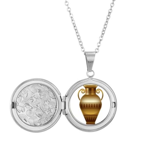 Collier médaillon Égypte antique, le cadeau d'anniversaire idéal pour elle et lui