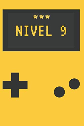 Regalo Cumpleaños Hombre - Nivel 9 - Libreta para Gamers Regalo Original y Barato para Cumpleaños de Hombre Agenda de 120 páginas Diario de Rayas