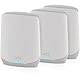 NETGEAR Orbi WiFi 6 Mesh WLAN System (RBK763S) | WiFi 6 Router mit 2 Satelliten-Repeatern | Abdeckung von bis zu 525 m², 75 Geräte | AX5400 bis zu 5,4 GBit/s