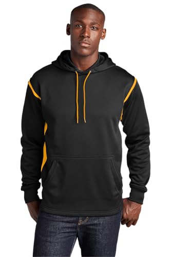 SPORT-TEK Men's Tall Tech Fleece Colorblock Hooded Sweatshirt - Main Image