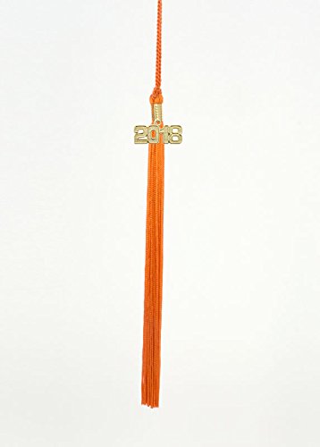 2018 ORANGE GRADUATION TASSEL - TASSEL DEPOT BRAND - MADE IN USA