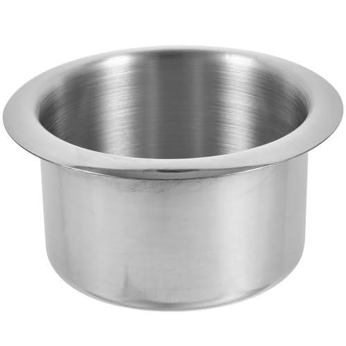 Portavasos metálico insertado para vehículo plata miniatura 1