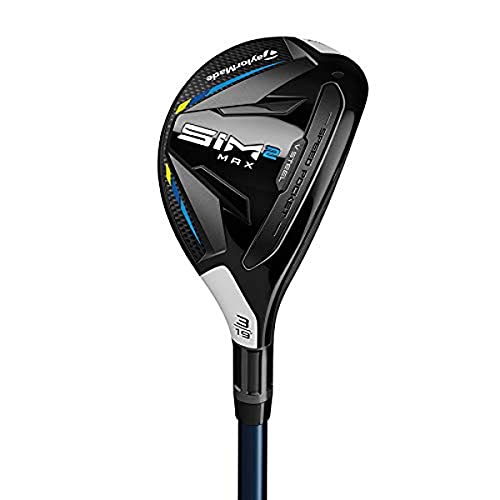 TaylorMade SiM 2 Max Rescue Mens Left Hand Graphite Regular Rescue 3-19 Degree, Black/White by TaylorMade - Used condition - CA$177.84