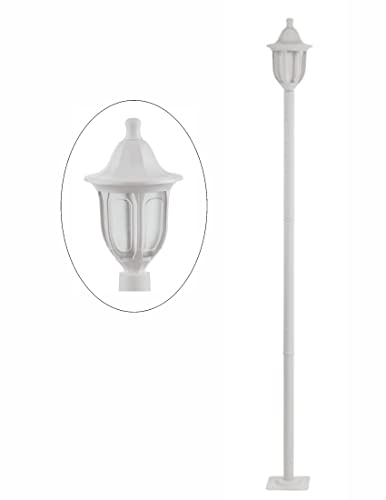 Poste De Jardim Luminária colonial vintage 1,70m Branco 434