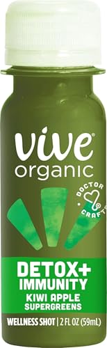 Vive Organic Detox + Immunity Kiwi Apple Wellness Shot 2 fl oz Bottle