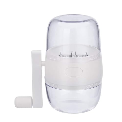 Picador de frutos secos manual, partidor de almendras, máquina partir almendras, cuchillas de acero inoxidable triturador de frutos secos manivela abs multiusos