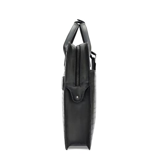 Image of Da Milano Leather Laptop Bag - Fits Up To 15 inch Laptop
