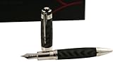 Montblanc Alfred Hitchcock Limited Edition 3000 Black/Silver Fountain Pen Medium Point