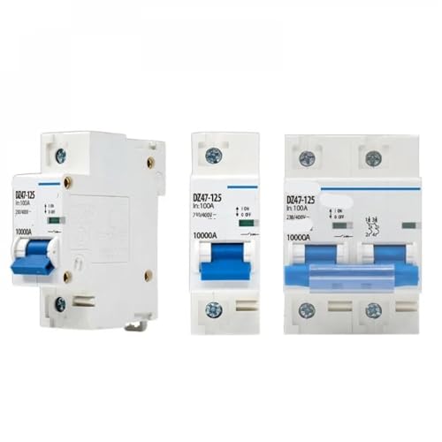 Mini disyuntor de 100A DZ47-125 1P y interruptor principal de 230V para carril DIN doméstico