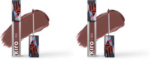 Image of Kiro Non-Stop Airy Matte Liquid Lipstick - Toffee Truffle (Midtone Brown), 5ml | Super-Pigmented, Long-Lasting, hydrating | Waterproof, Smudge-Proof, Lightweight | Infused with Avocado & Apricot Oil