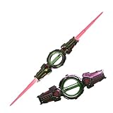[Yizibuur]光るおもちゃ剣 光る刀【2026最新型】ライトセーバー 両刃ライトソード ロールプレイ小道具 伸縮式 回転可能 7色LED発光 効果音付き 複数の照明モード コンパクト収納設計 4-6歳向け遊び用 男の子へのギフト 写真撮影/装飾/文化祭/学校祭/パーティー用品に最適