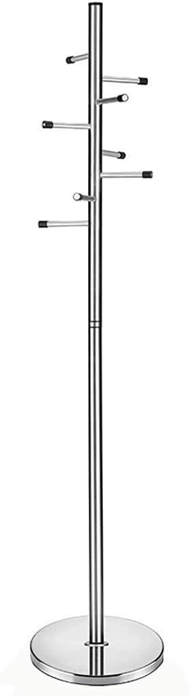 Coat Stand Stainless Steel Floor-Standing Coat Rack Modern Fashion Standing Hanger Bedroom Storage Rack Freestanding Rack Length 72.8 Inches Free Standing Coat Stand