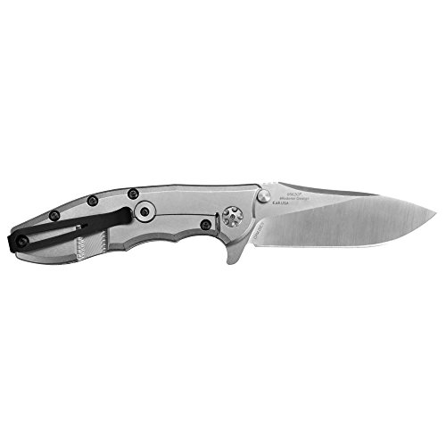 Zero Tolerance 0562Cf Hinderer Slicer Folding Knife; 3.5” Cpm-20Cv Stonewashed And Satin Steel Blade, Carbon Fiber Front Handle, Kvt Ball-Bearing Opening, Frame Lock And Reversible Pocketclip; 5.5 Oz, Black #TOP3